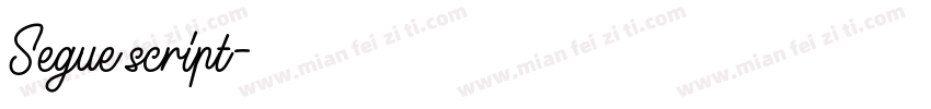 Segue script字体转换